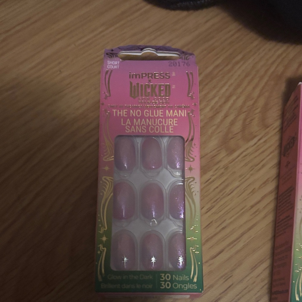 imPRESS Wicked Glow Pink Press-On Nails